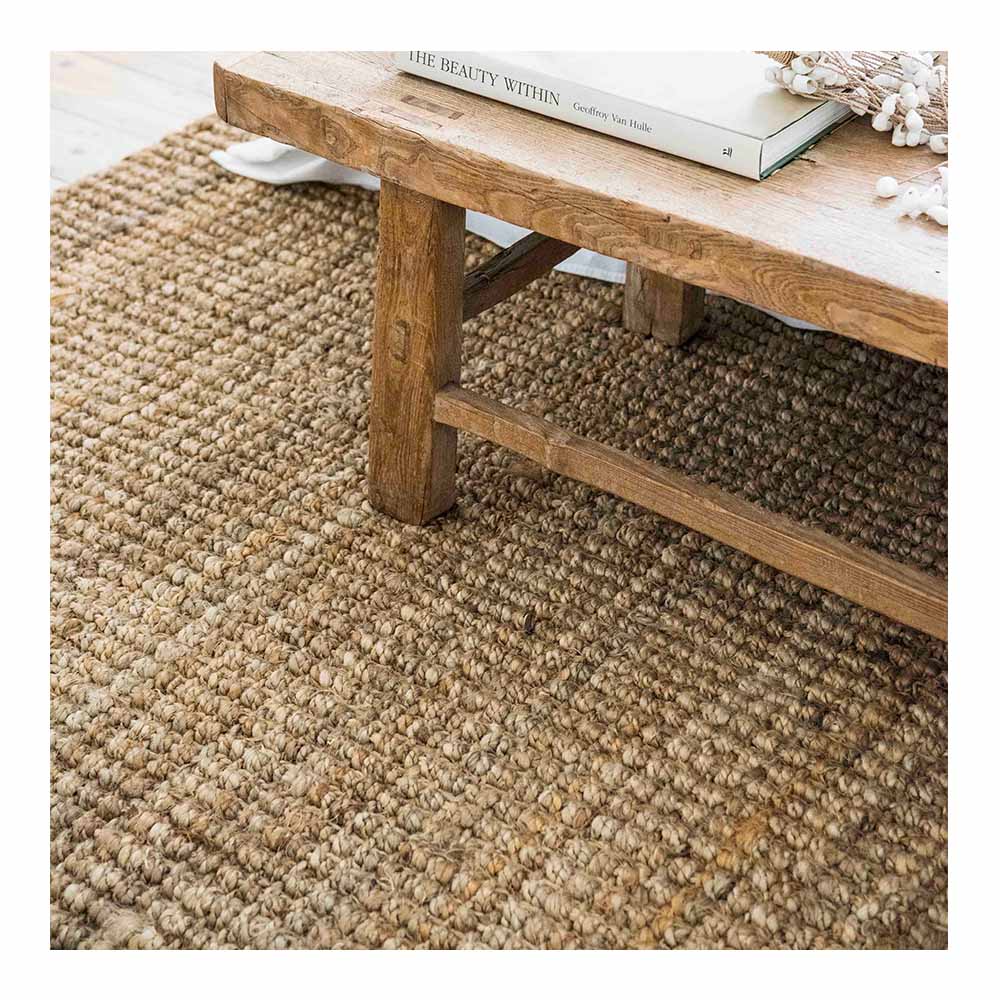 jute rug natural medium