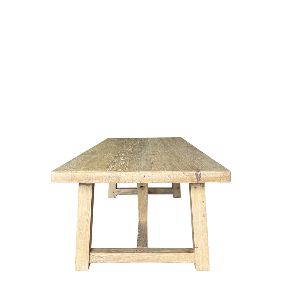 tate elm dining table 3m - PREORDER