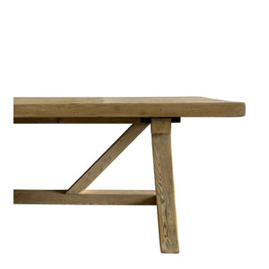 tate elm dining table 2.4m - PREORDER