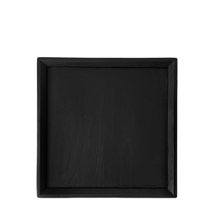 vintage wood tray black