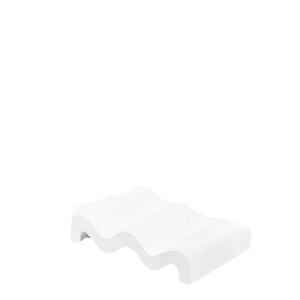 wave soap dish white