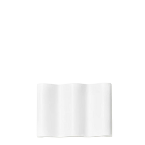 wave soap dish white
